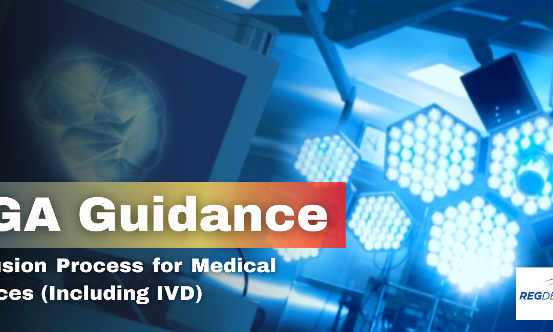 TGA Guidelines on Inclusion Process for Medical Devices (Including IVD)