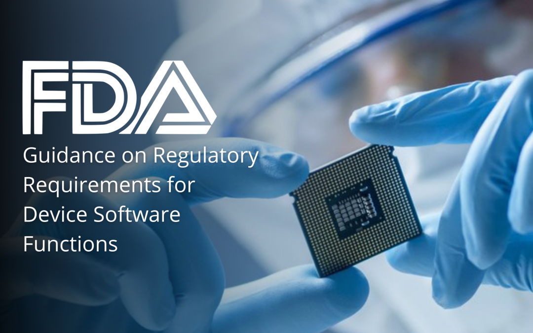 FDA Guidance on Regulatory Requirements for Device Software Functions