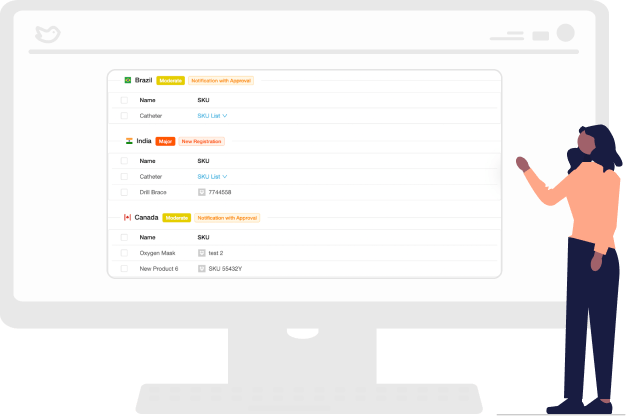 Person Looking At RegDesk Dashboard Image of Regulatory Changes