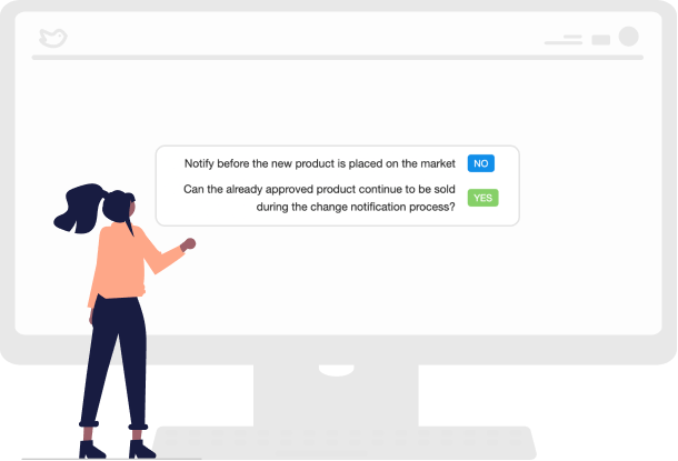 Person Looking At RegDesk Dashboard Image of Regulatory Workflows