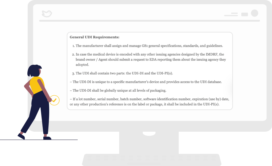 Person Looking At RegDesk Dashboard Image of Regulatory Requirements