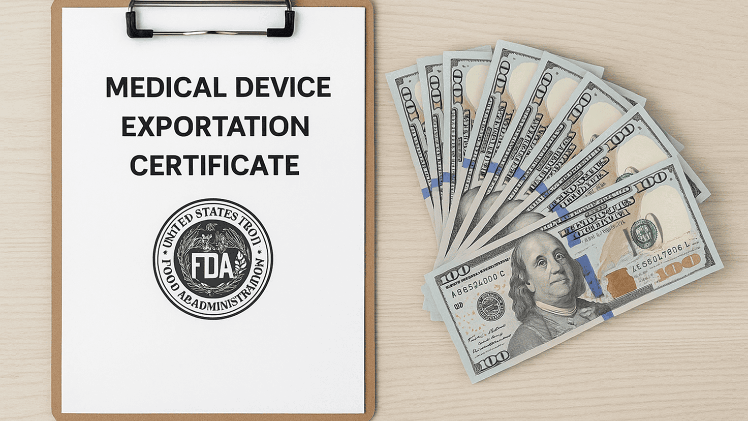 Increased Fees for FDA Issued Medical Device Exportation Certificates